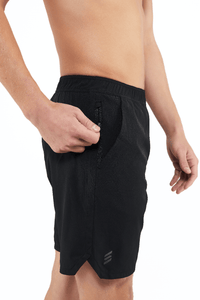 Mens Lined Flow Short Zip Pocket